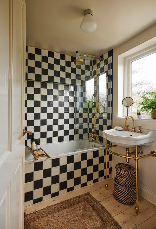 Pattern Play Makes a Splash in the Bathroom