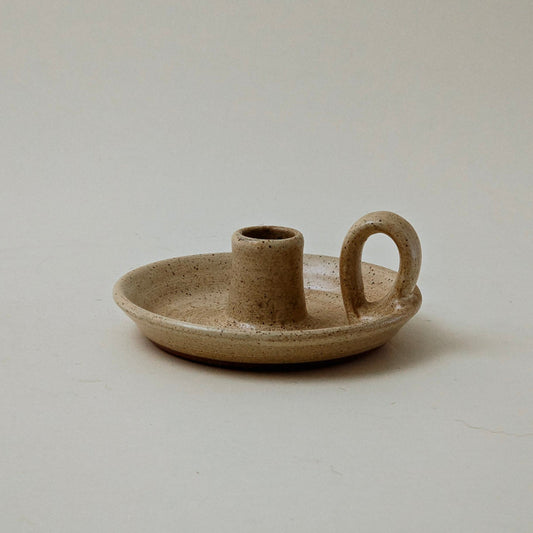 Speckled Ceramic Candle Holder