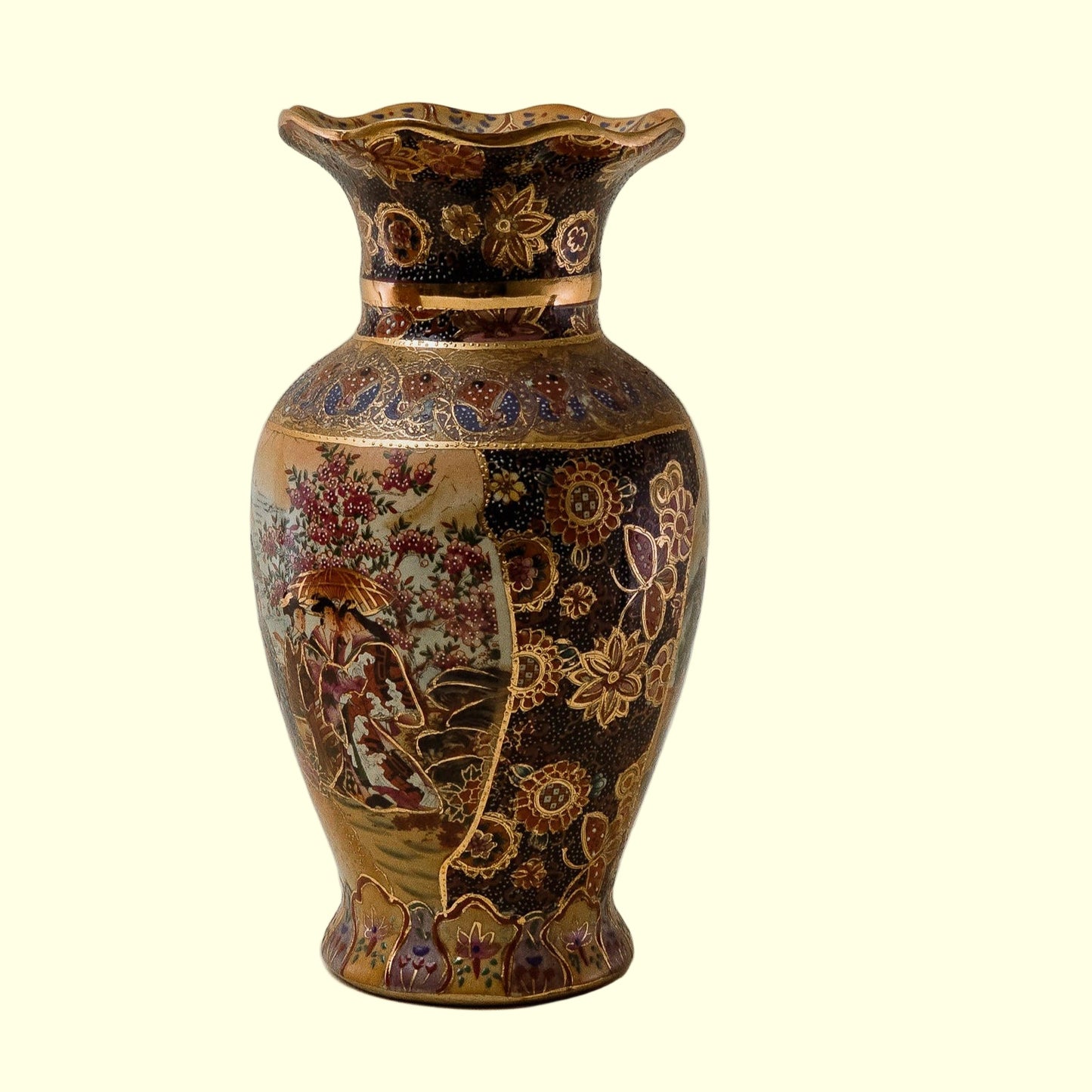 Antique Japanese Satsuma Vase