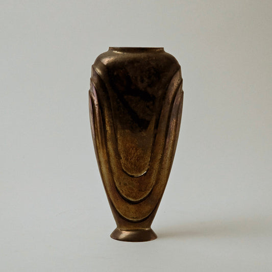Brass Art Deco Vase
