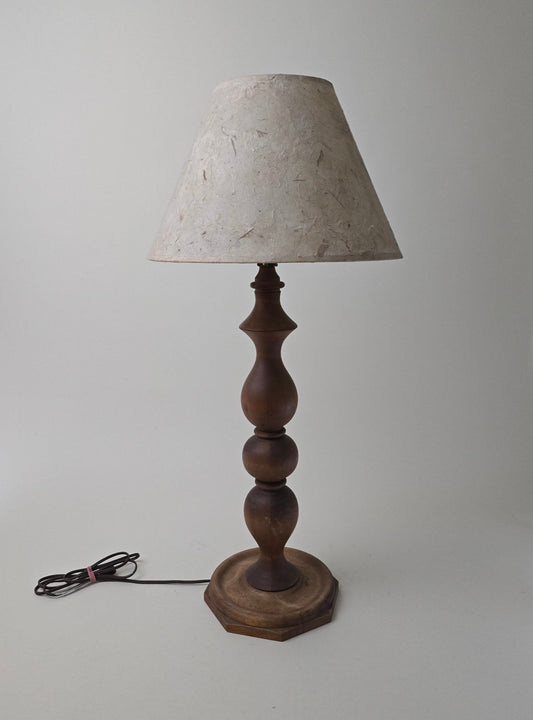 Jenny Lind Deep Brown Wood Table Lamp
