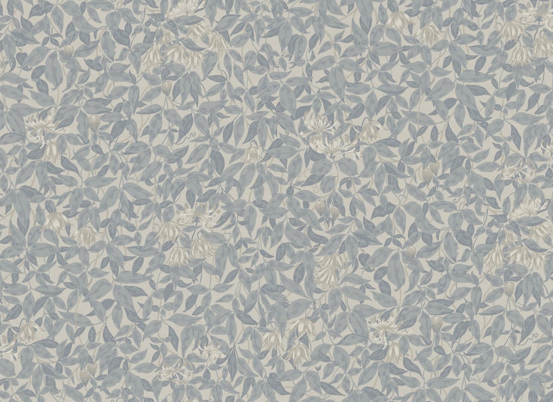Linnea Wall Paper in Misty Blue