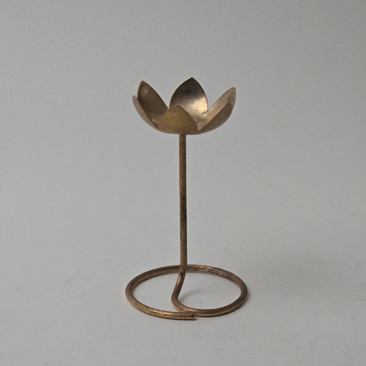 Brass Tulip Candle Holder