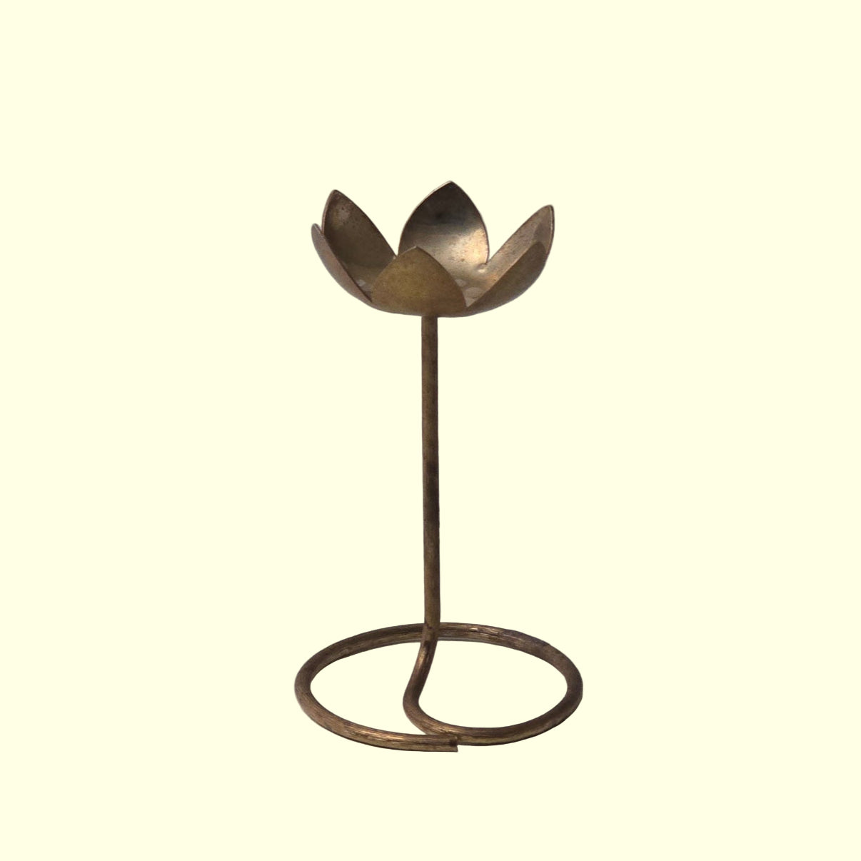 Brass Tulip Candle Holder