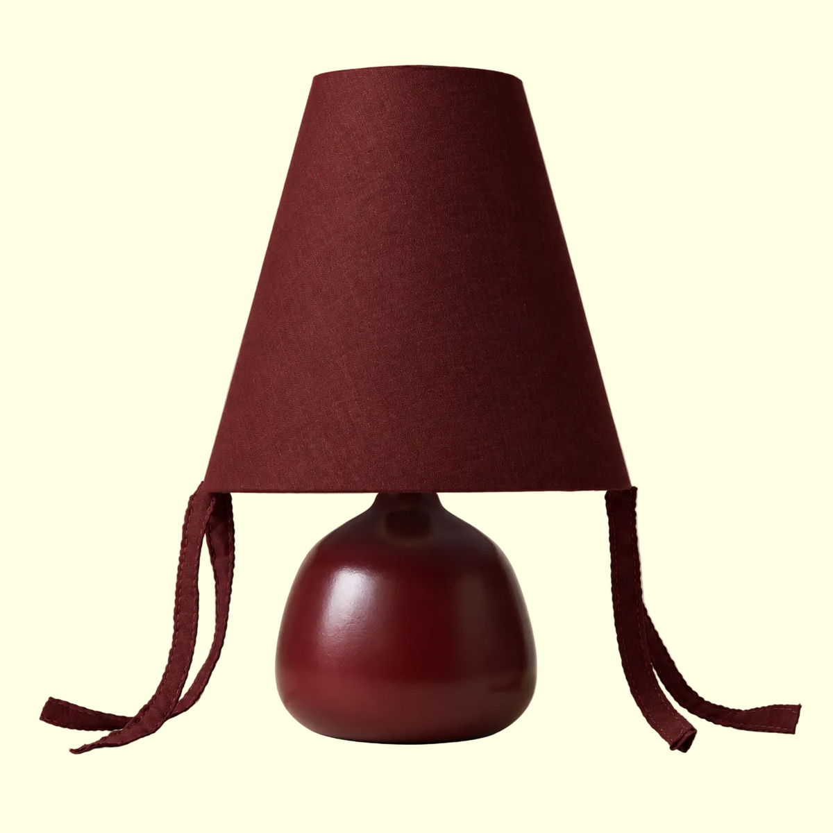 Oxblood Ribbon Table Lamp