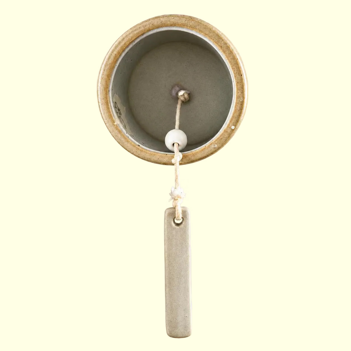 Sculptural Ceramic Hanging Bell