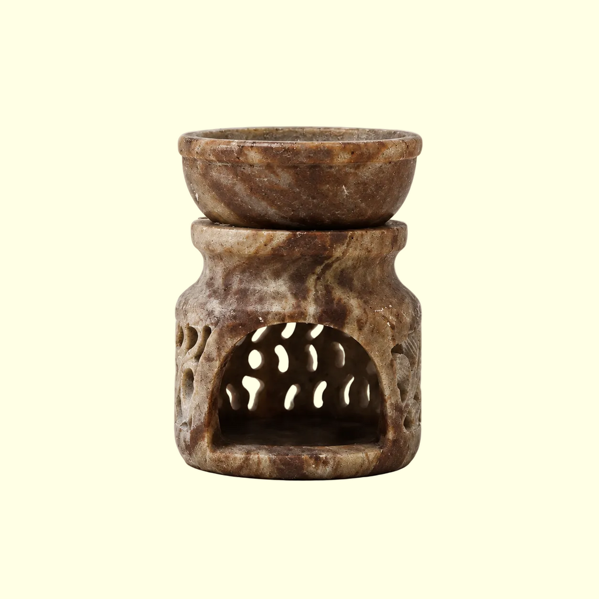 Diffuseur d'huiles essentielles en marbre marron