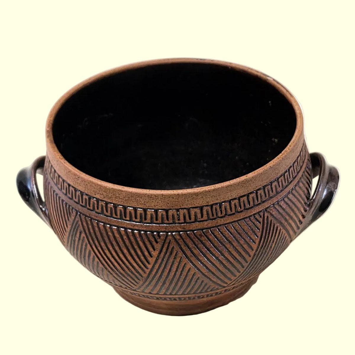 Signed Handcrafted Terracotta Vessel