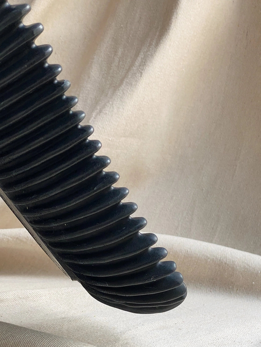 Sculptural Black Vessel