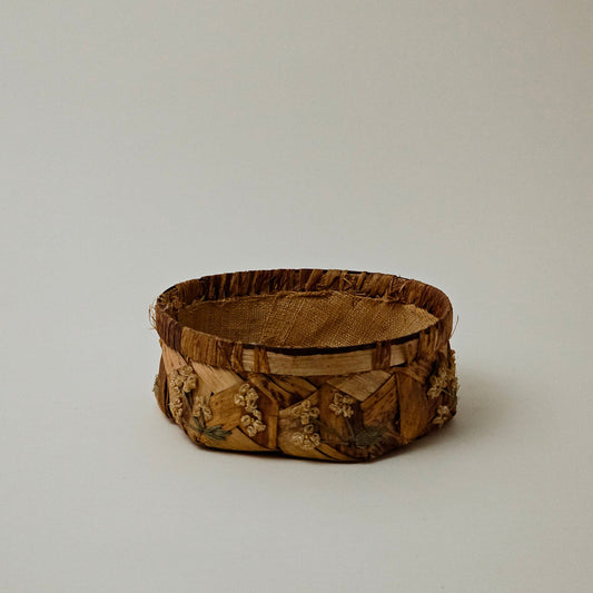 Antique Floral Basket