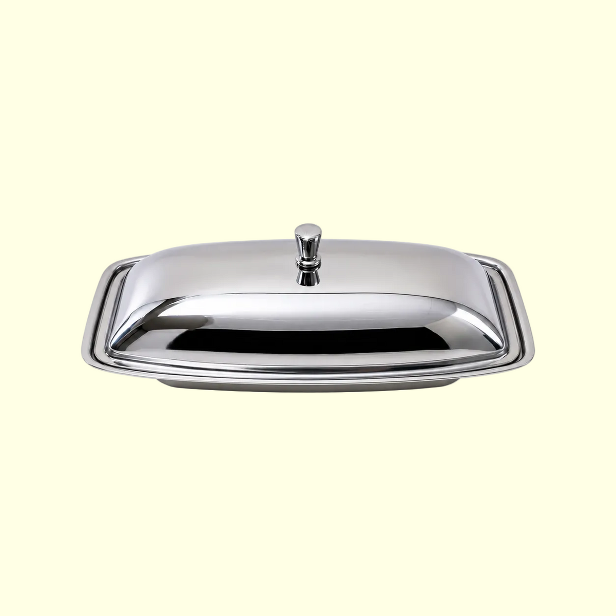 silver butter dish