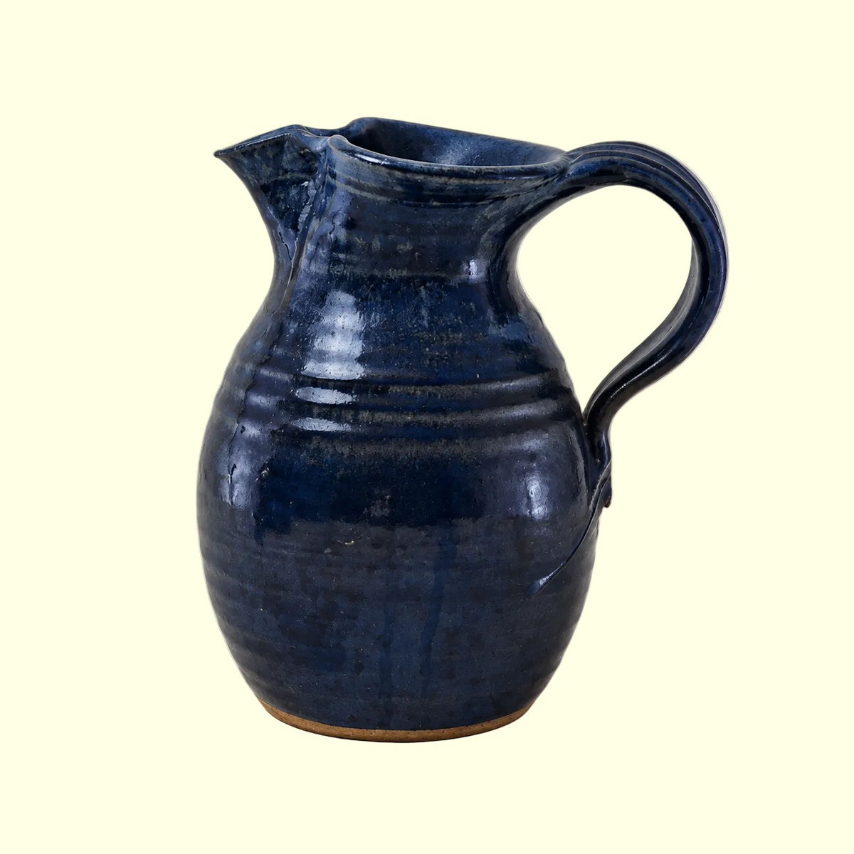 Navy Blue Ceramic Jug