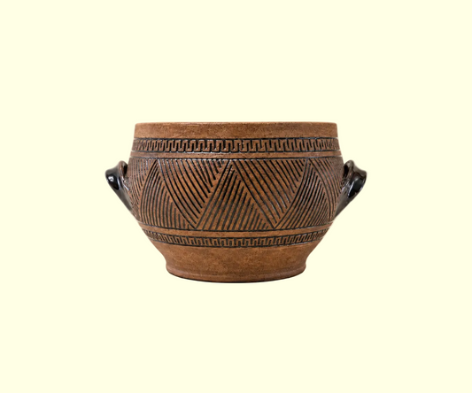 Signed Handcrafted Terracotta Vessel