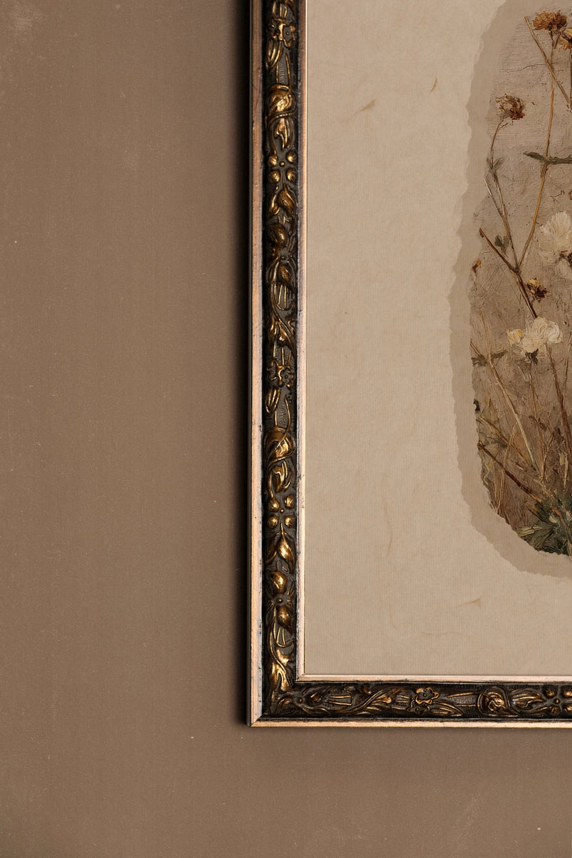 Aged Beauty, Canvas Wall Art Print in Painted Wood Frame