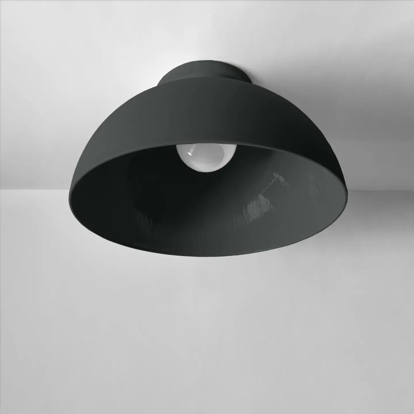 Pompeii Ceramic Ceiling Light in Black