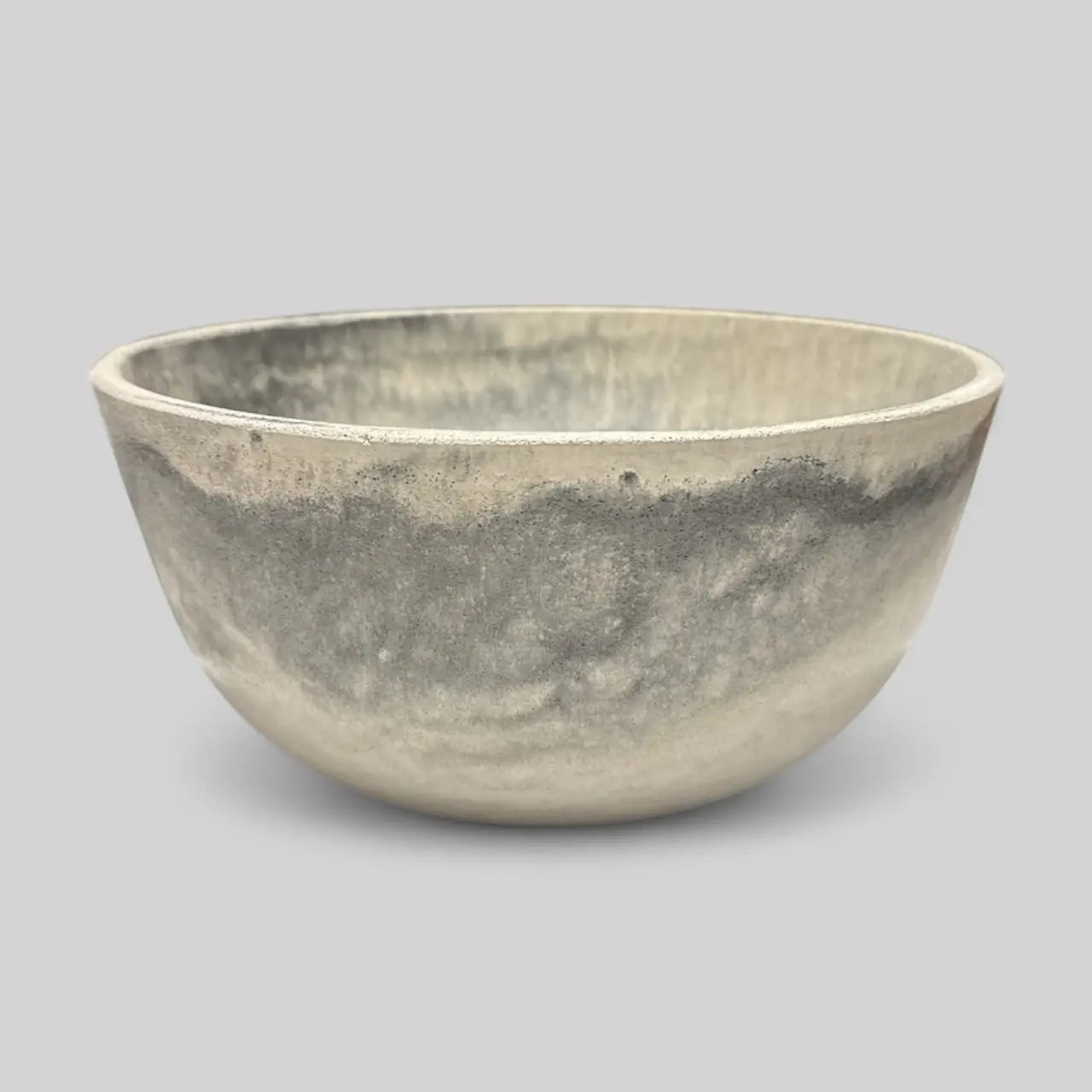 Handcast Concrete Bowl Sculptural Serving Vessel