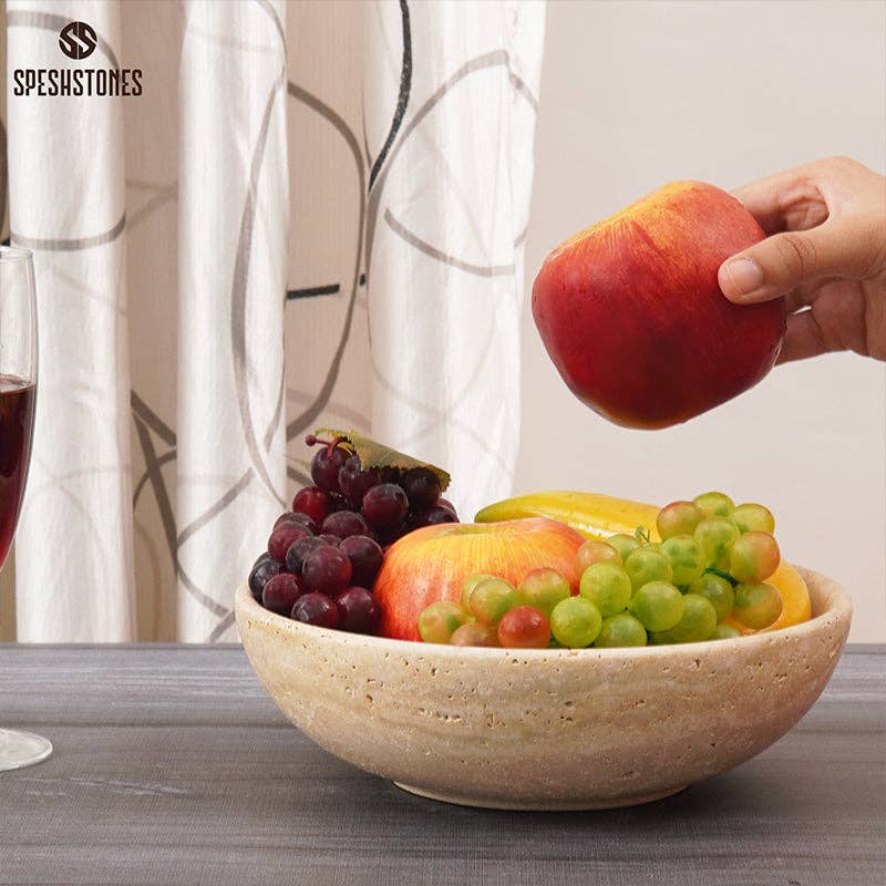 Fruit Bowl (6”/8”/10”): Travertine / 10”