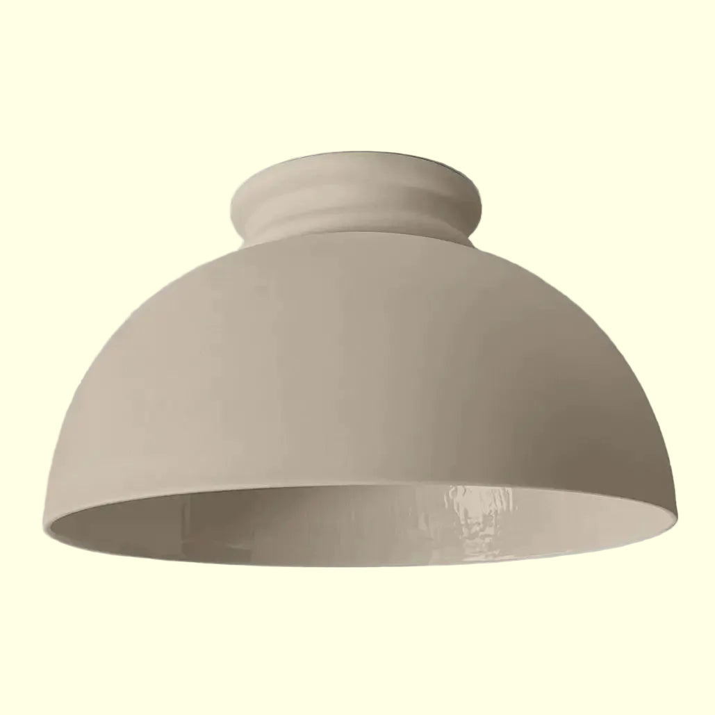 Neutral flushmount ceiling light fixture