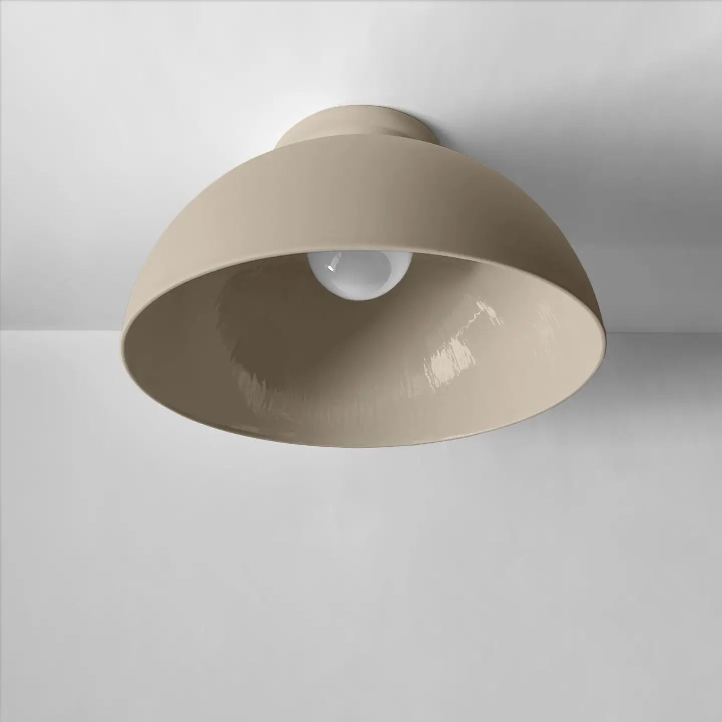 Pompeii Ceramic Ceiling Light in Dune