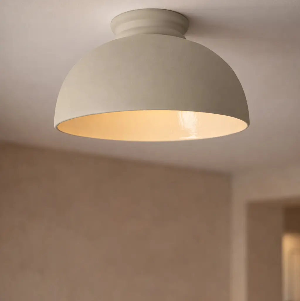 Pompeii Ceramic Ceiling Light in Dune