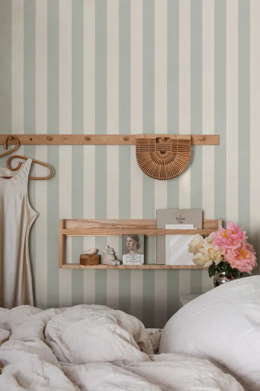 Sam Wallpaper in Sage Green