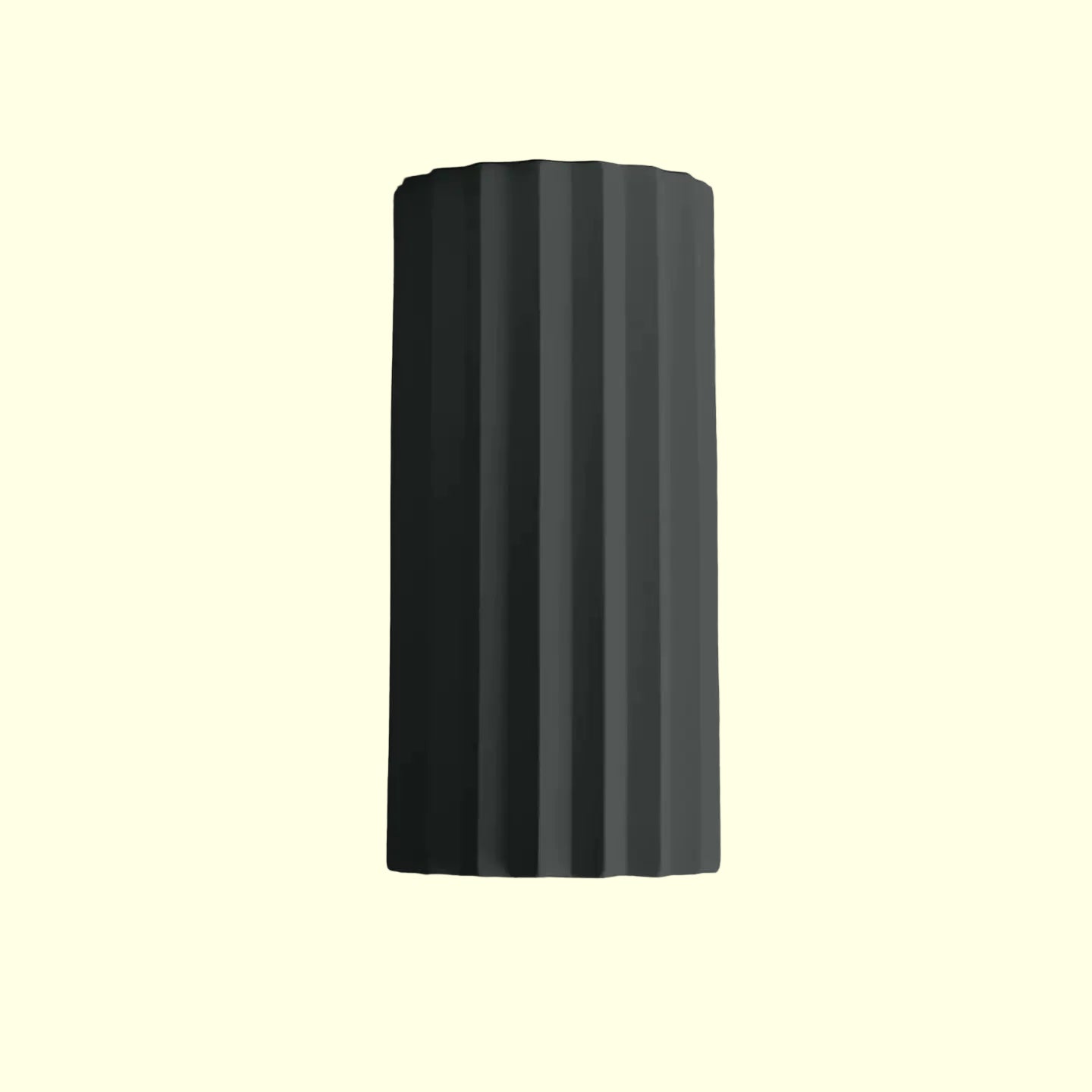 Black cylindrical light fixture flushmount 