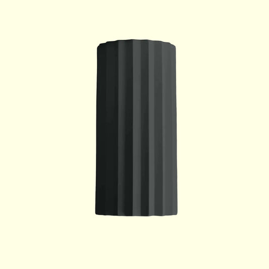 Black cylindrical light fixture flushmount 